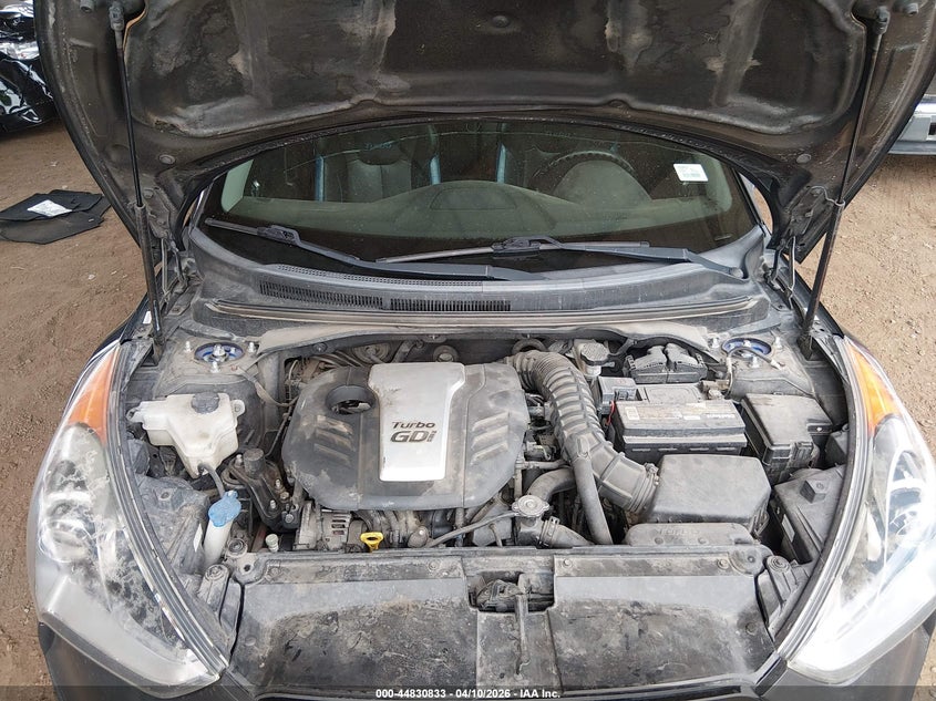 2013 Hyundai Veloster Turbo W/Blue VIN: KMHTC6AEXDU166506 Lot: 44830833