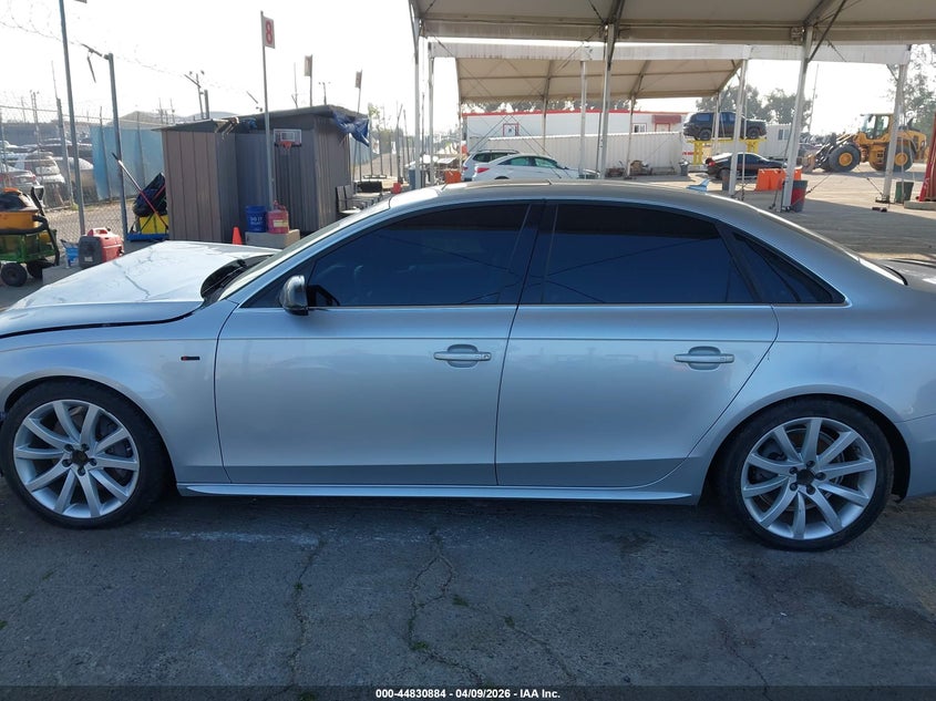 2014 Audi A4 2.0 2.0T Premium silver Lot 111044830884 Vin WAUAFAFL3EA075039