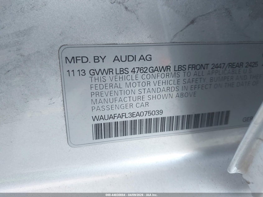 2014 AUDI A4 2.0T PREMIUM · Фото 9