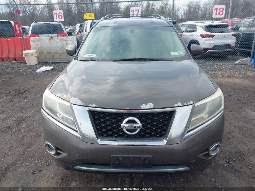 2015 Nissan Pathfinder 3.5 Sl grey Lot 111044830889 Vin 5N1AR2MM4FC645689