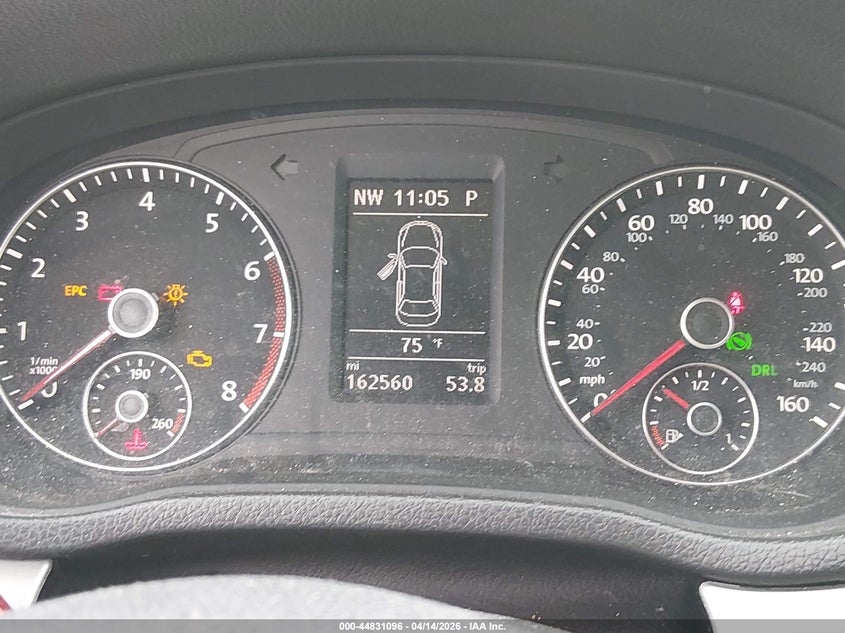 2013 Volkswagen Passat 2.5L Se VIN: 1VWBP7A36DC126158 Lot: 44831096