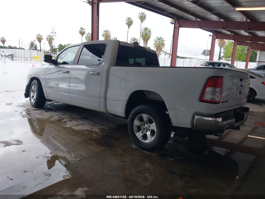 2021 Ram 1500 5.7 Ram Big Horn 4X4 6'4 Box white Lot 111044831158 Vin 1C6SRFMT1MN773324
