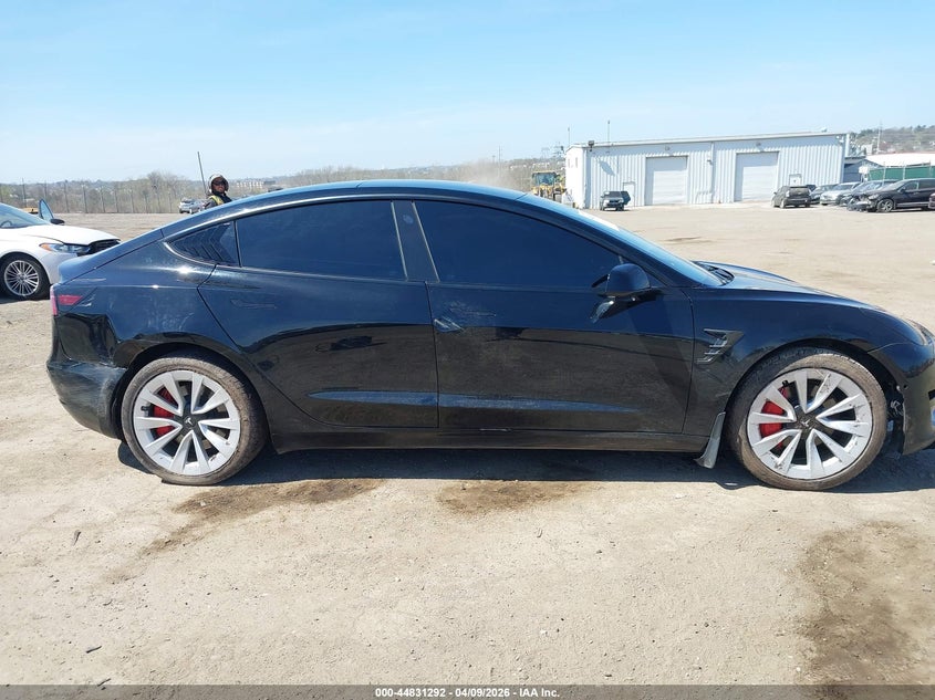 2022 Tesla Model 3 Long Range Dual Motor All-wheel Drive Black Lot 111044831292 Vin 5YJ3E1EB4NF259016