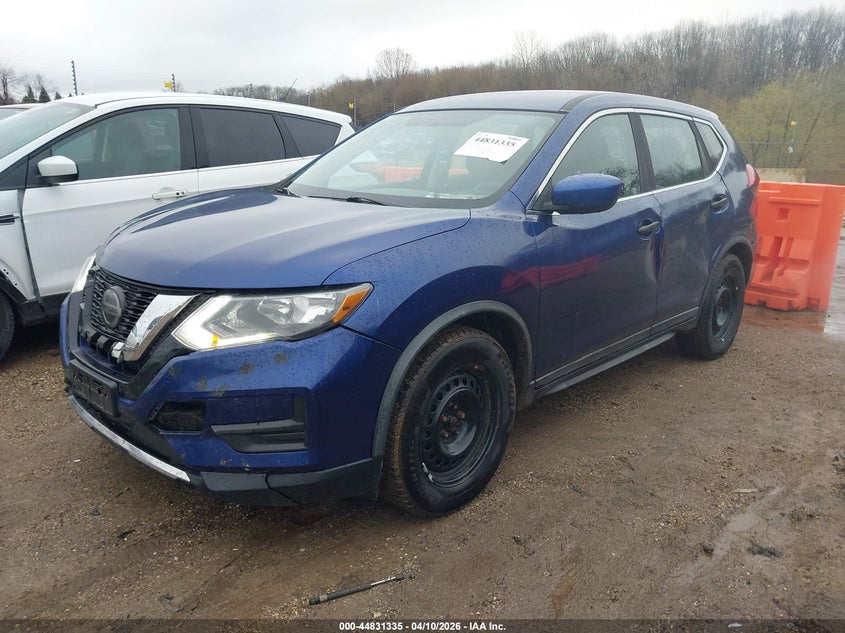 2018 Nissan Rogue 2.5 S blue Lot 111044831335 Vin KNMAT2MT6JP577393