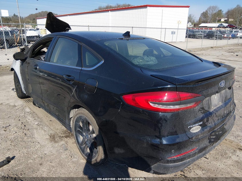 2019 Ford Fusion 1.5 Se black Lot 111044831508 Vin 3FA6P0HD1KR165657