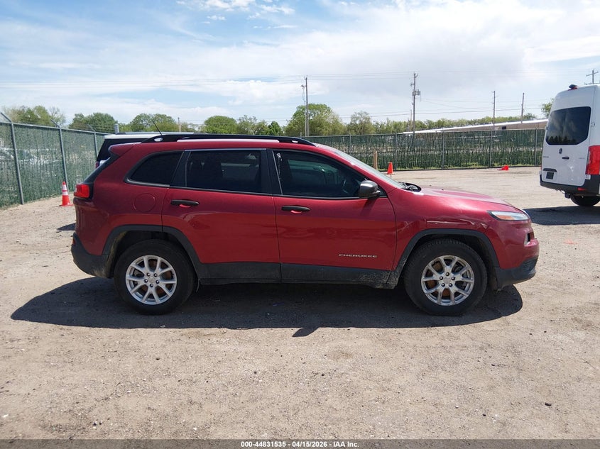 2016 Jeep Cherokee Sport VIN: 1C4PJMAB1GW286838 Lot: 44831535