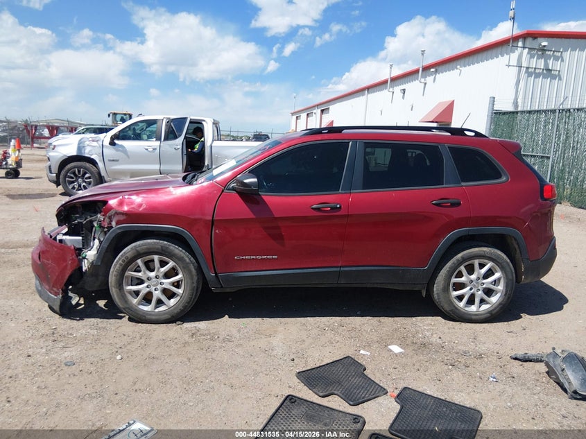 2016 Jeep Cherokee Sport VIN: 1C4PJMAB1GW286838 Lot: 44831535