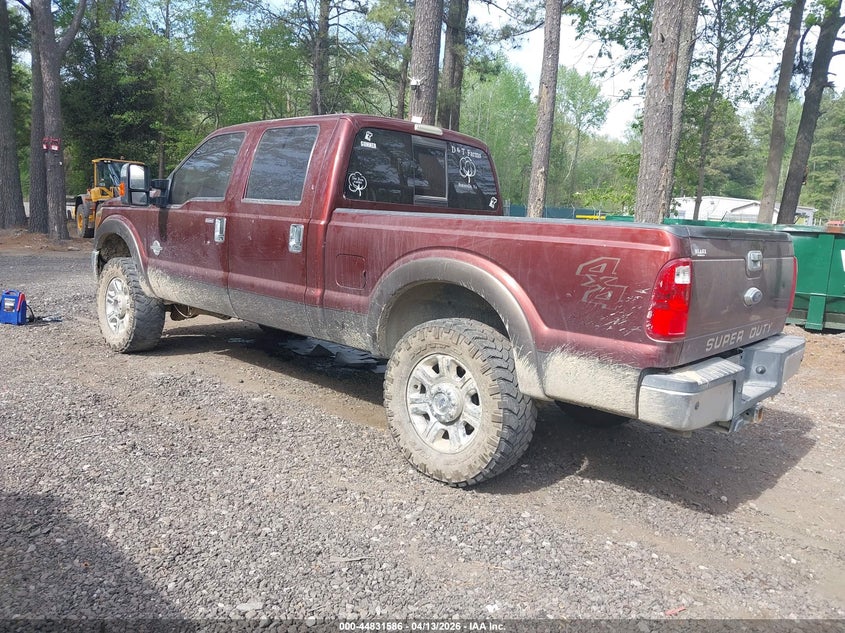2015 Ford F250 6.7 F-250 Lariat brown Lot 111044831586 Vin 1FT7W2BT4FEC75740