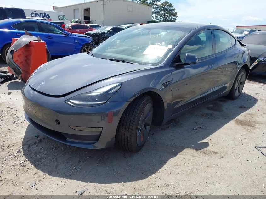 5YJ3E1EA8PF700186 2023 Tesla Model 3 Rear-Wheel Drive grey
