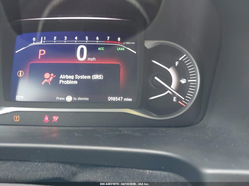 2022 Honda Passport 2Wd Ex-L VIN: 5FNYF7H52NB005218 Lot: 44831870