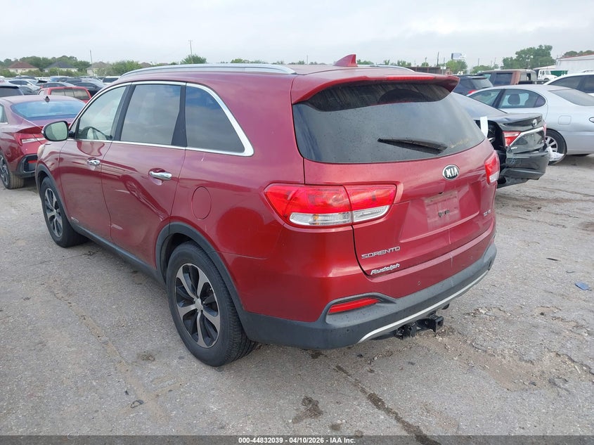 2016 Kia Sorento 3.3 3.3L Ex red Lot 111044832039 Vin 5XYPHDA52GG092435