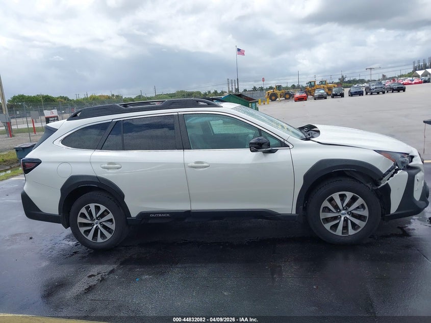 2023 Subaru Outback 2.5 Premium white Lot 111044832082 Vin 4S4BTAFC1P3142675