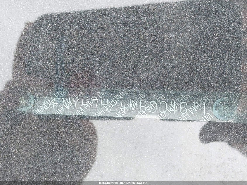 2021 Honda Passport 2Wd Sport VIN: 5FNYF7H24MB004611 Lot: 44832093