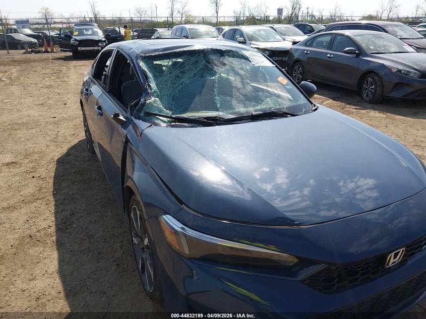 2025 Honda Civic 2.0 Hybrid Sport Sport Touring blue Lot 111044832199 Vin 2HGFE4F85SH336128