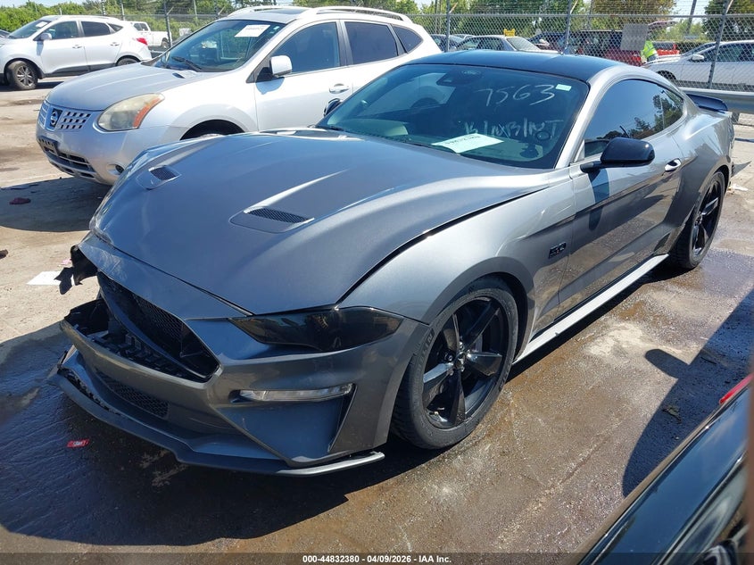 1FA6P8CF5M5147563 2021 Ford Mustang 5.0 Gt Fastback grey