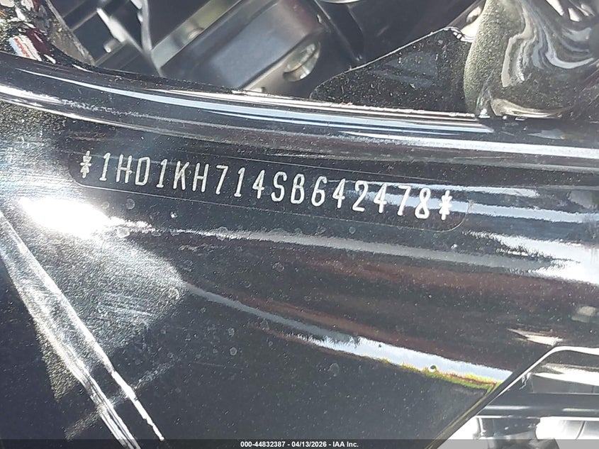 2025 Harley-Davidson Fltrx VIN: 1HD1KH714SB642478 Lot: 44832387
