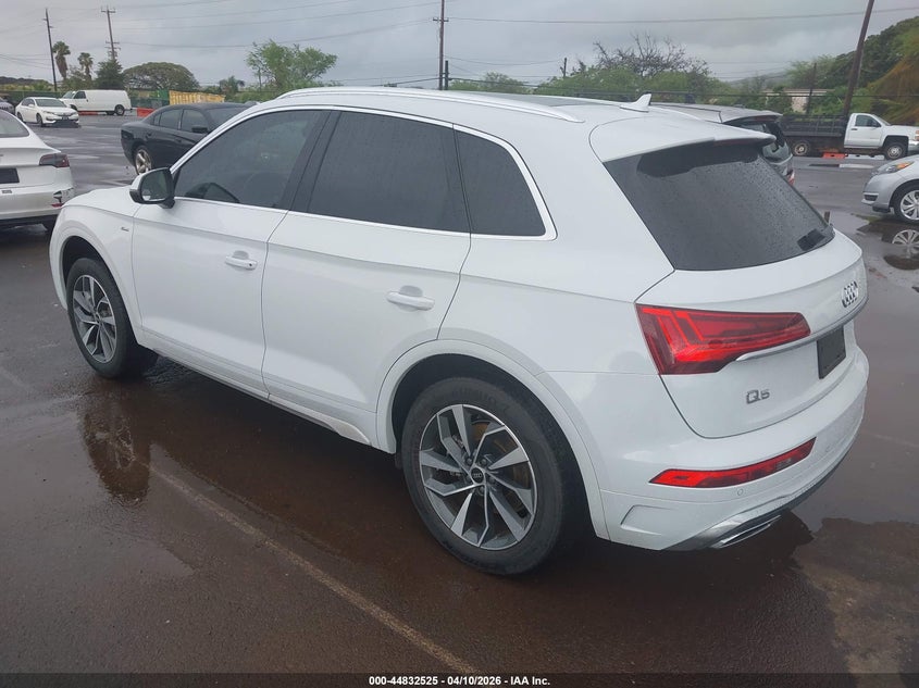 2023 Audi Q5 2.0 Premium 45 Tfsi S Line Quattro white Lot 111044832525 Vin WA1GAAFYXP2097635