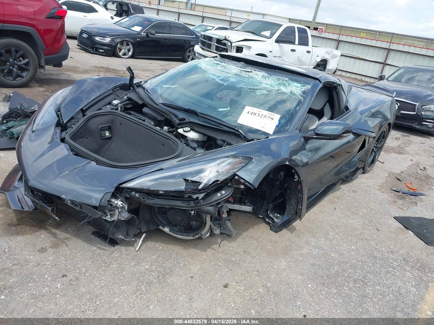 2021 Chevrolet Corvette 6.2 Stingray grey Lot 111044832579 Vin 1G1YB3D49M5114723