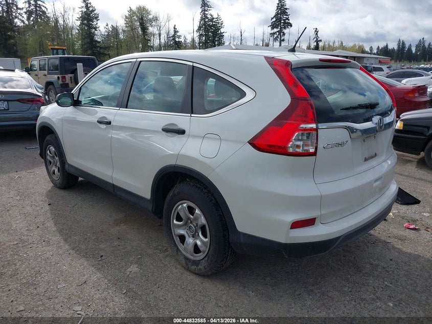 2015 Honda Cr-v 2.4 Cr-V Lx white Lot 111044832585 Vin 5J6RM4H33FL022528