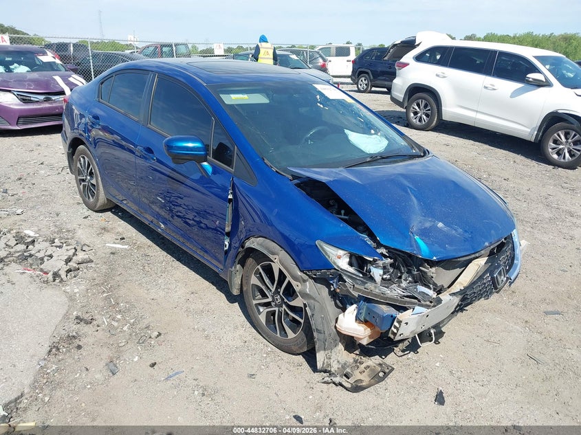 2015 Honda Civic 1.8 Ex blue Lot 111044832706 Vin 19XFB2F88FE211170