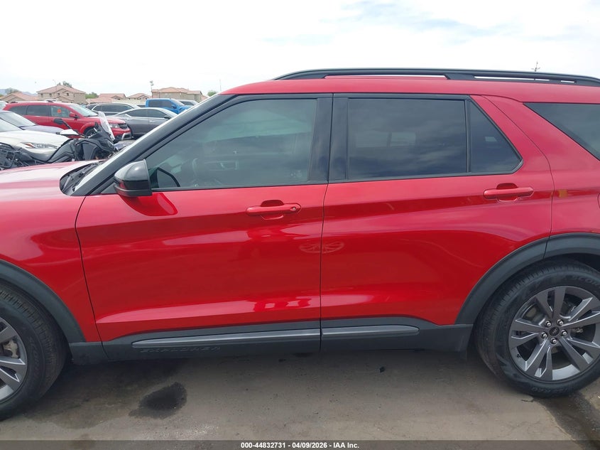 2022 Ford Explorer 2.3 Xlt red Lot 111044832731 Vin 1FMSK7DH1NGC19183