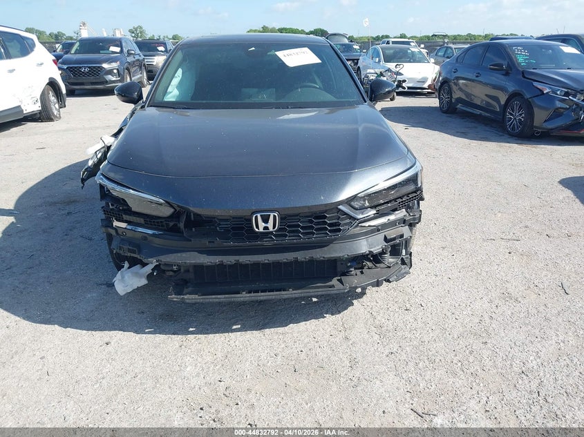 2026 Honda Civic 2.0 Hybrid Sport/Sport Touring grey Lot 111044832792 Vin 2HGFE4F86TH314530