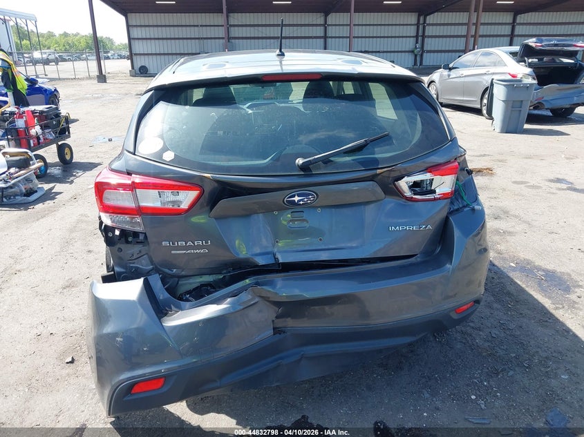 2018 Subaru Impreza 2.0 2.0i Grey Lot 111044832798 Vin 4S3GTAA68J3749742