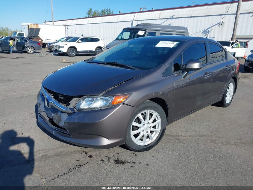 2012 Honda Civic 1.8 Lx grey Lot 111044832829 Vin 19XFB2F59CE321176