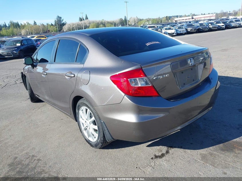 2012 Honda Civic 1.8 Lx grey Lot 111044832829 Vin 19XFB2F59CE321176