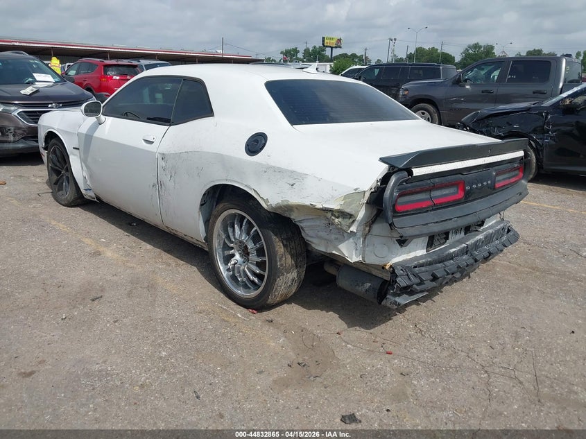 Vin: 2c3cdzbt6jh226848, lot: 45330163, dodge challenger r/t 20183