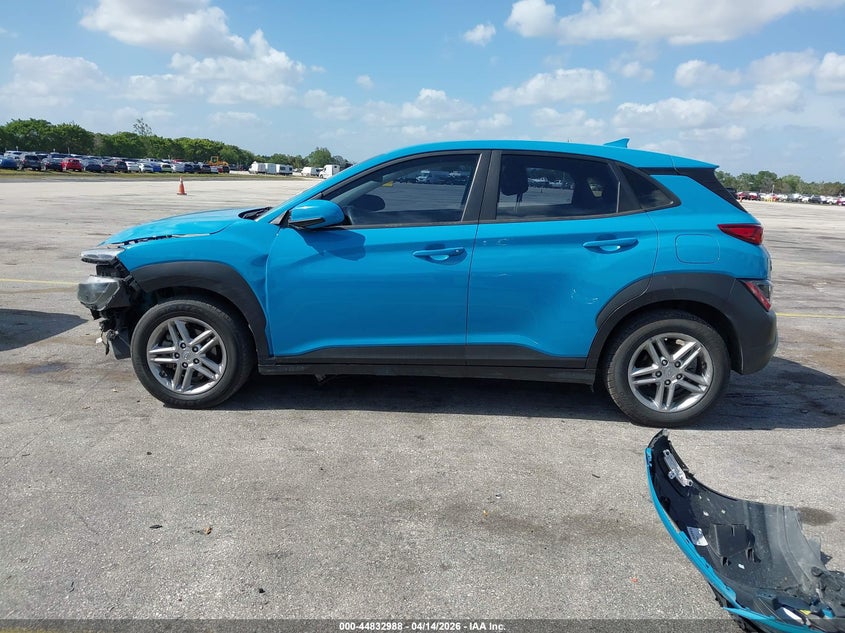 2022 Hyundai Kona Se VIN: KM8K22AB8NU873358 Lot: 44832988