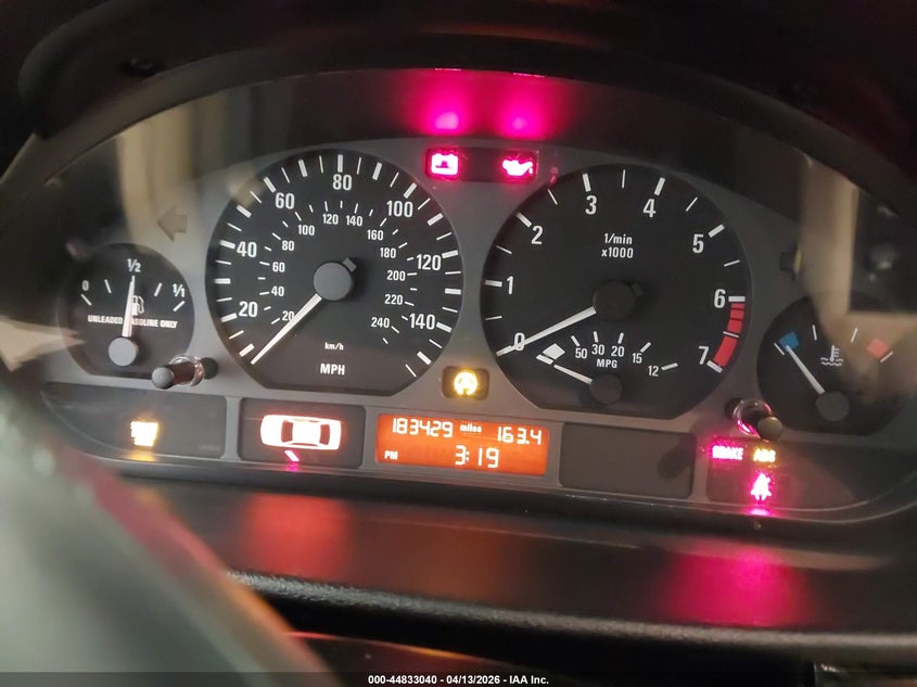 2001 BMW 325I VIN: WBAAV33401EE26278 Lot: 44833040