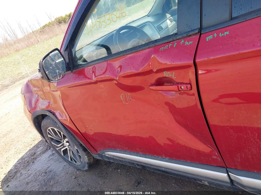 2017 Mitsubishi Outlander Se VIN: JA4AD3A34HZ022913 Lot: 44833046