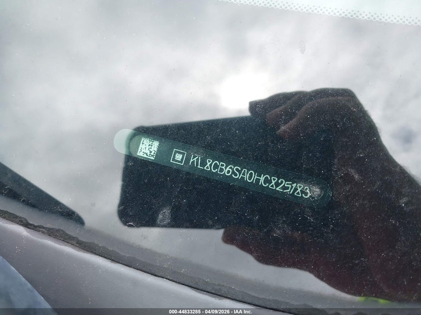 2017 Chevrolet Spark Ls Cvt VIN: KL8CB6SA0HC825183 Lot: 44833285