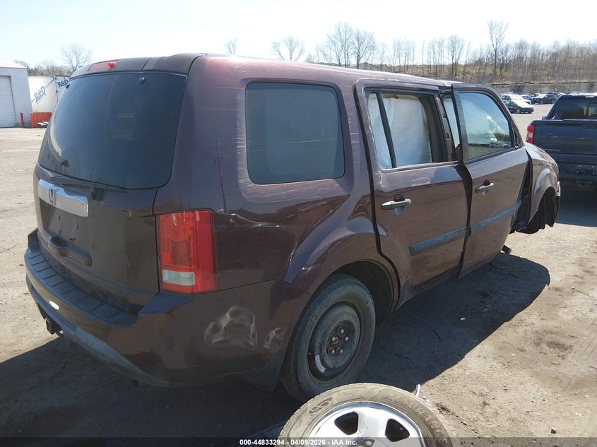 2014 Honda Pilot 3.5 Lx brown Lot 111044833294 Vin 5FNYF4H26EB027484