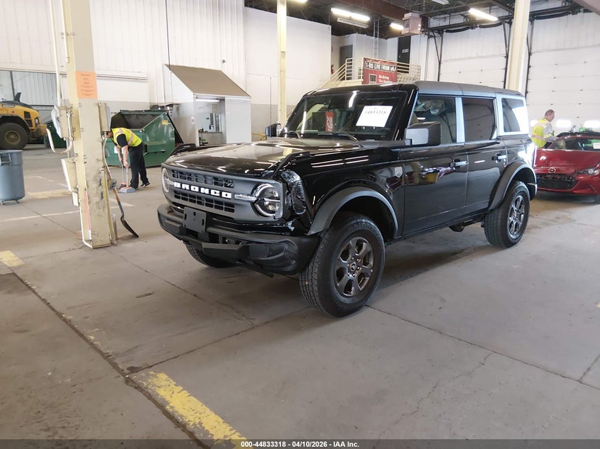 2025 Ford Bronco 2.3 Big Bend black Lot 111044833318 Vin 1FMDE7BH3SLA55408