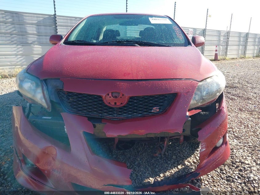 2010 Toyota Corolla 1.8 S/Le/Xle red Lot 111044833320 Vin 2T1BU4EE0AC462655