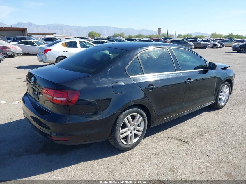 2017 Volkswagen Jetta 1.4 1.4T S black Lot 111044833350 Vin 3VW2B7AJ6HM227444