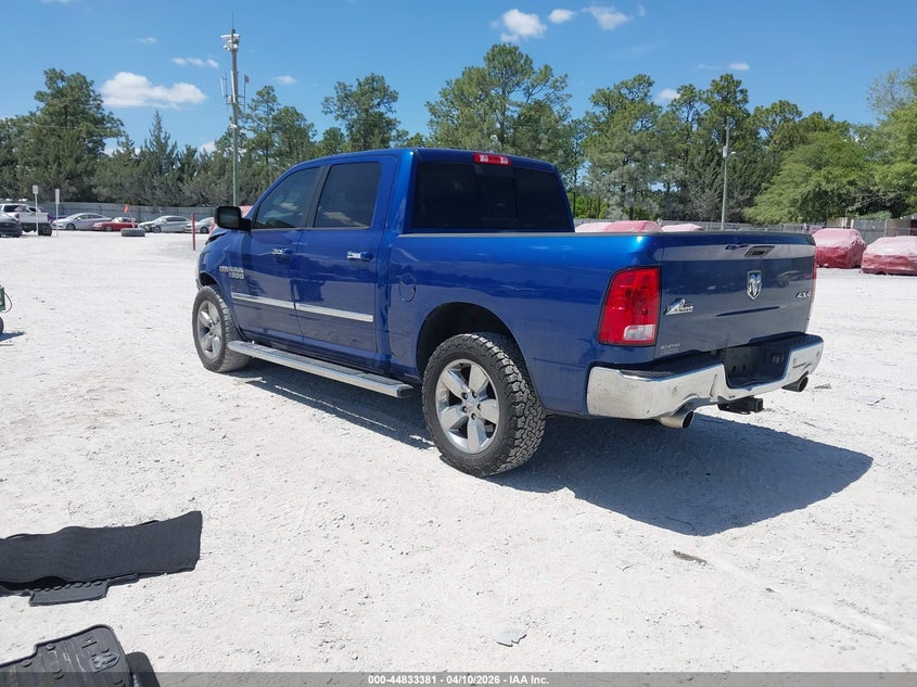 2016 Ram 1500 5.7 Ram Big Horn blue Lot 111044833381 Vin 3C6RR7LT3GG384056