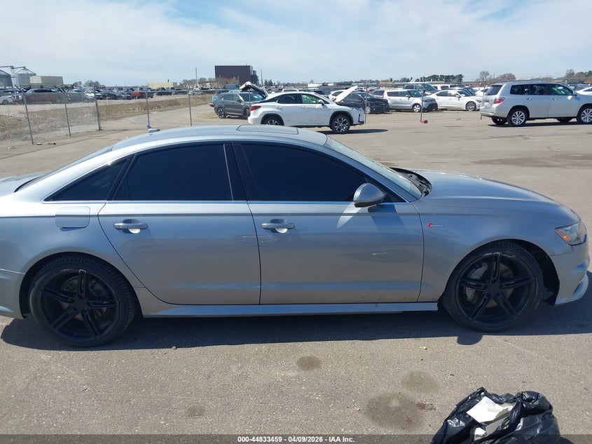 2016 Audi A6 3.0 3.0T Premium Plus silver Lot 111044833459 Vin WAUFGAFC9GN107281