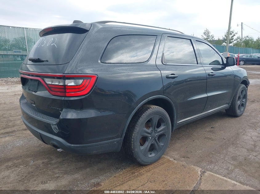 2015 Dodge Durango 3.6 Limited black Lot 111044833502 Vin 1C4RDJDG2FC902830