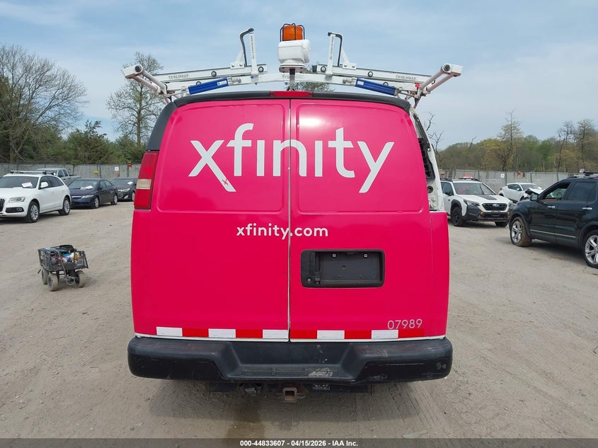 2015 Chevrolet Express 2500 Work Van VIN: 1GCWGFCF9F1153892 Lot: 44833607