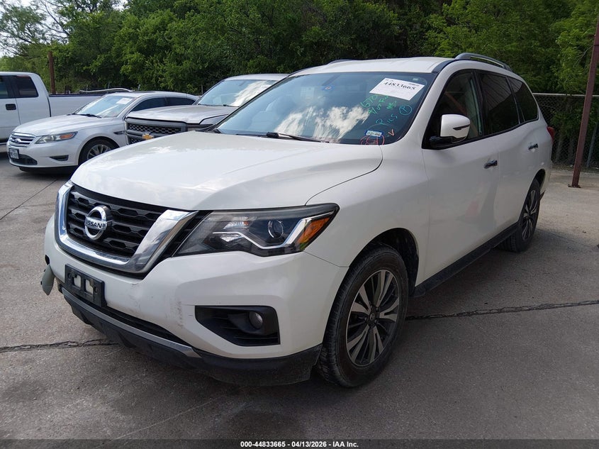 2017 Nissan Pathfinder 3.5 Sv white Lot 111044833665 Vin 5N1DR2MN4HC670939