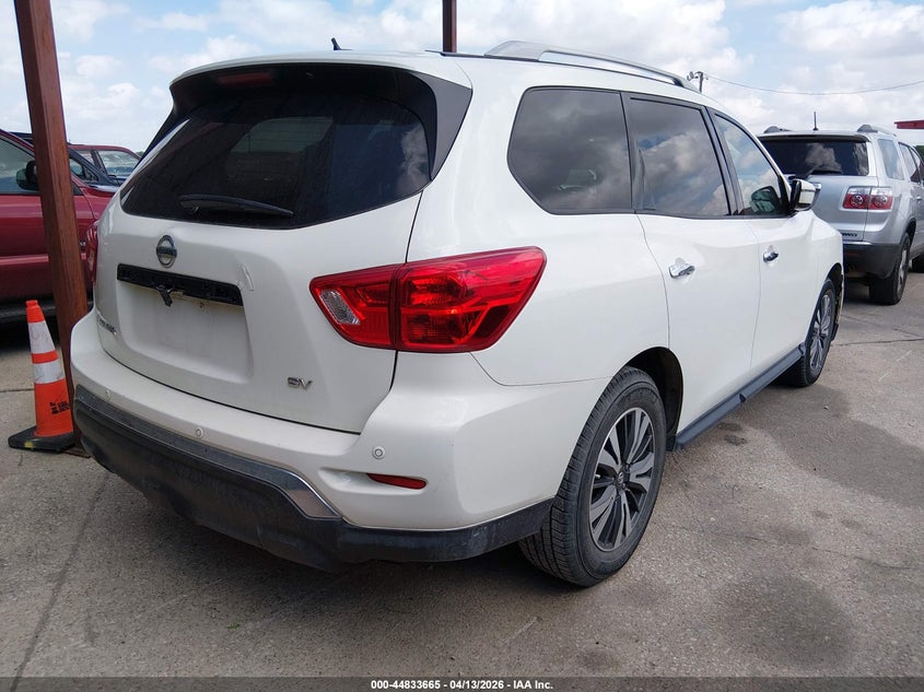 2017 Nissan Pathfinder 3.5 Sv white Lot 111044833665 Vin 5N1DR2MN4HC670939
