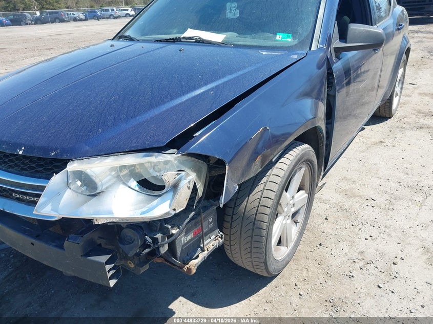 2013 Dodge Avenger Se VIN: 1C3CDZAB9DN636838 Lot: 44833729