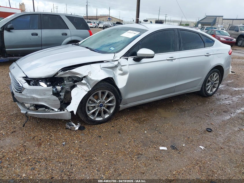 2017 Ford Fusion 2.5 Se silver Lot 111044833780 Vin 3FA6P0H77HR368457