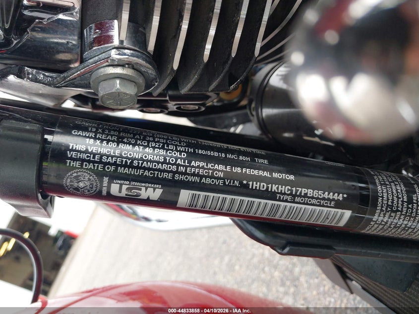 2023 Harley-Davidson Fltrx VIN: 1HD1KHC17PB654444 Lot: 44833858