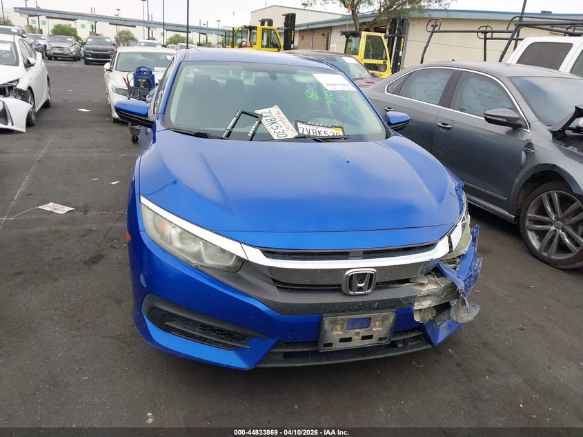 2016 Honda Civic 2.0 Lx blue Lot 111044833869 Vin 2HGFC2F50GH565811