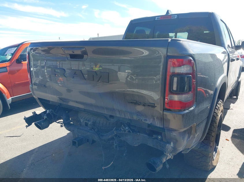 2021 Ram 1500 5.7 Ram Rebel 4X4 5'7 Box grey Lot 111044833928 Vin 1C6SRFLT5MN766877