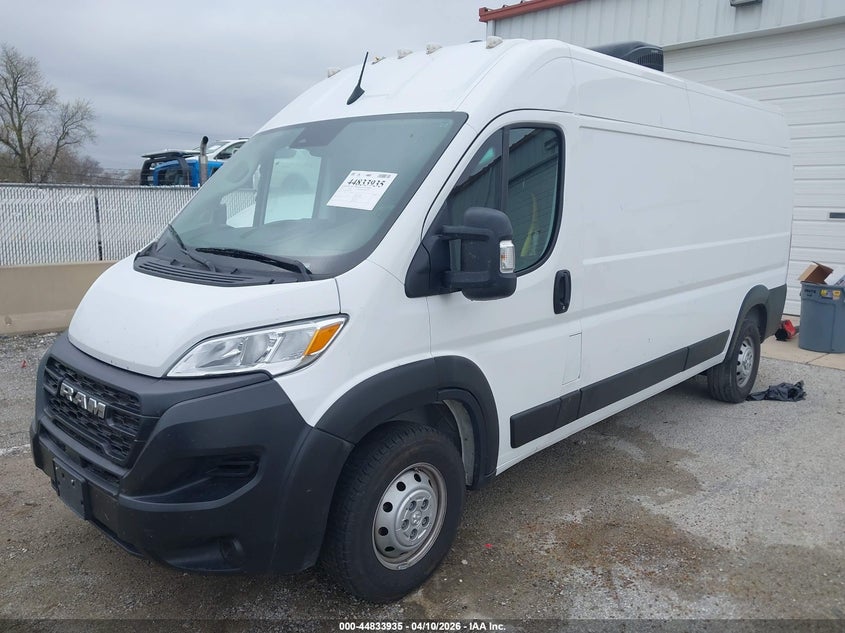Vin: 3c6lrvdg0pe565106, lot: 45331233, ram promaster 2500 high roof 159 wb 20232